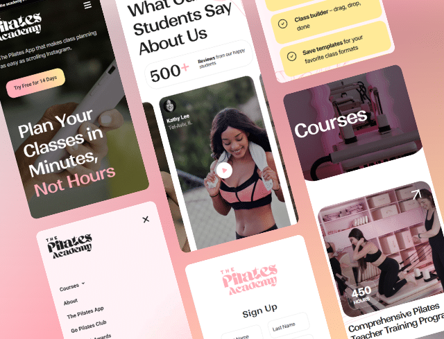 Pilates Academy mockup